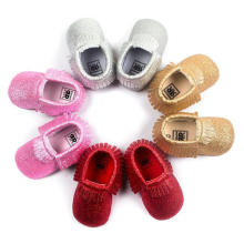 4 Farbe Kleinkind Kleinkind Prewalker Mode Quasten Baby Mädchen Schuhe